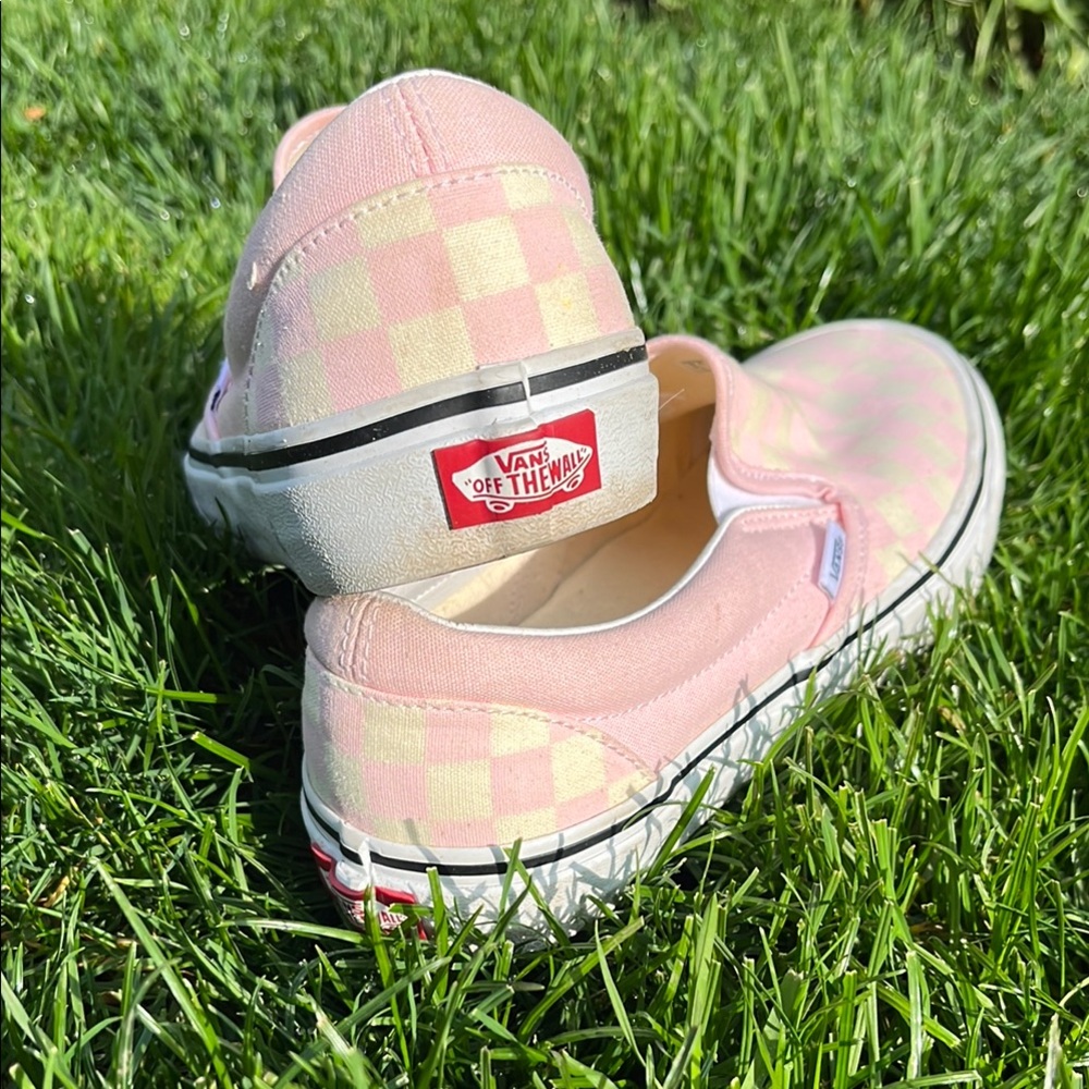 Vans Pink Sneakers Lightweight Slip-On